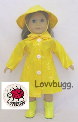 Yellow Raincoat Hat for American Girl 18