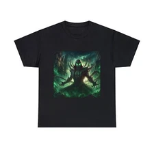 Streetwear Designer Unisex T-Shirt Spooky Eldritch Horror Glow Graphic Villain