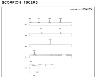 SHIMANO 19 Scorpion 1602R-5 , Repair parts order | eBay 