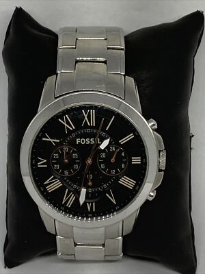 メンズ腕時計 フォッシル FOSSIL FS4994 化石を与えるクロノグラフ ブラック ダイヤル FS4994 メンズ