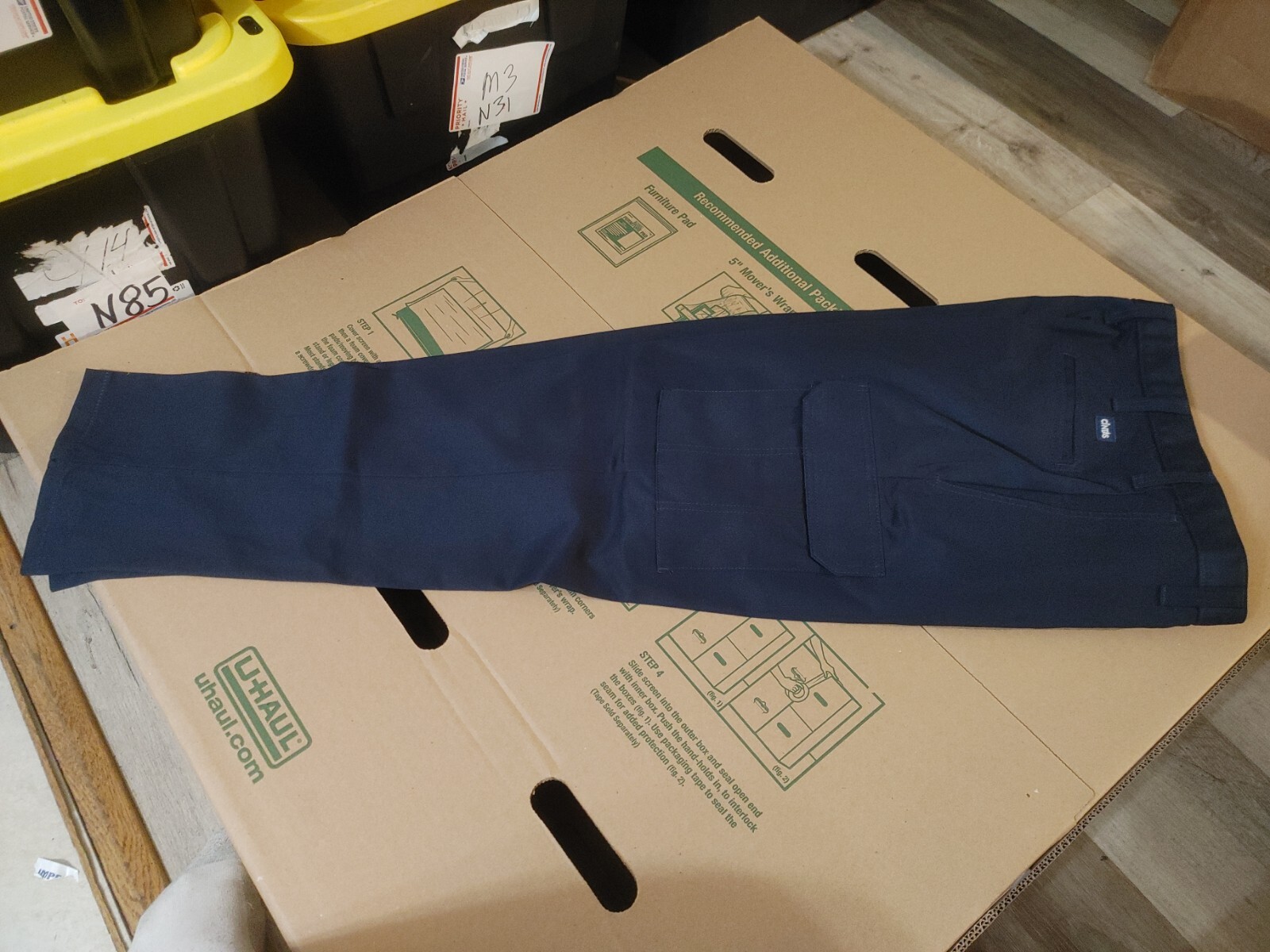 NEW Cintas 27020 ComfortFlex Mens Size 46x34 Navy Blue Cargo Uniform