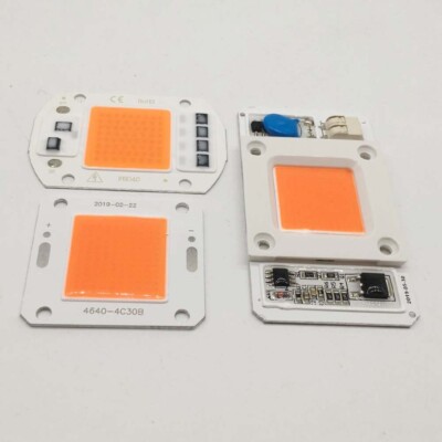 50W Full Spectrum LED COB chip DC12V 32V, Integrated Smart IC Driver 220V 110V
