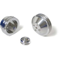 Oldsmobile Pulley Kit V-belt 350-455 Polished Billet Aluminum