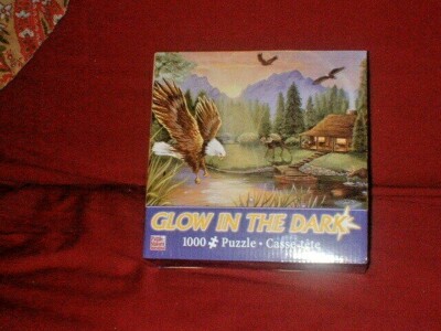 GLOW IN THE DARK 1000PC JIGSAW PUZZLE EAGLE LAKE PUZZLE MAKERS INTERNATIONAL NEW