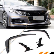 For 18-20 Honda Accord Akasaka Blk Front Fog Light Lamp Cover Trim Garnish Kit For 18-20 Honda Accord Akasaka Blk Front Fog Light Lamp Cover Trim Garnish Kit