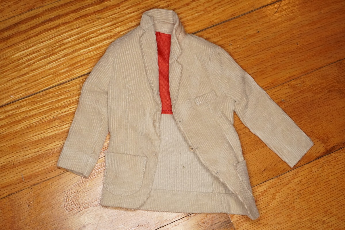 Original Vintage Barbie Ken Pak Brown Corduroy Jacket | eBay