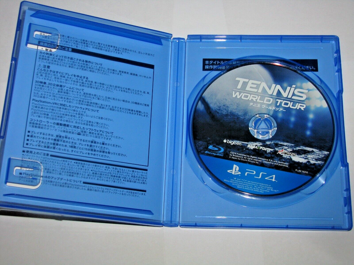 Tennis World Tour (Japanese) Playstation 4 PS4 Japan import US