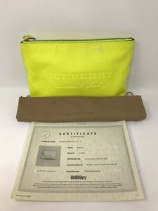 burberry neon yellow bag