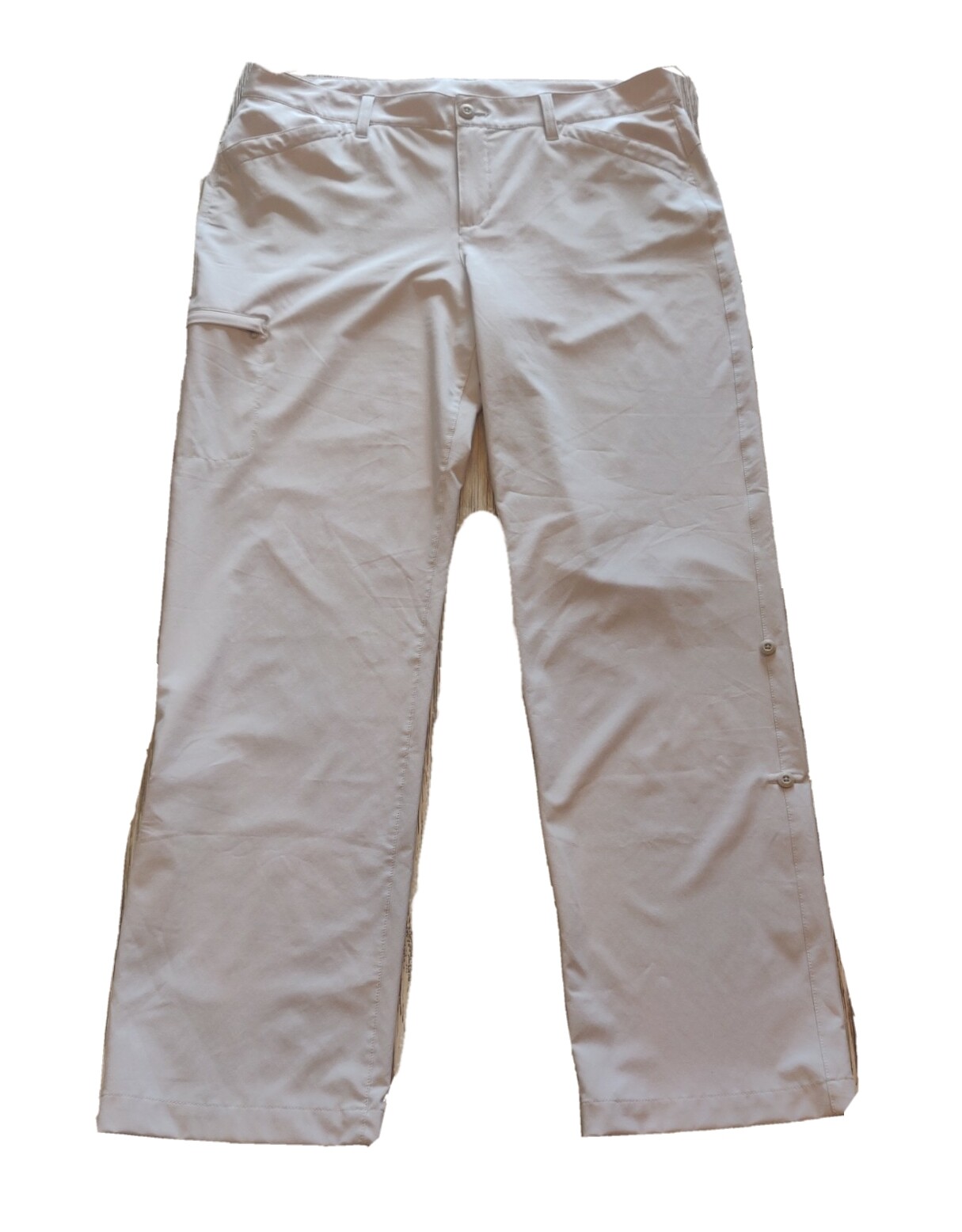 Eddie Bauer Women's Khaki Pants Tan Long Or Cropped S… Gem