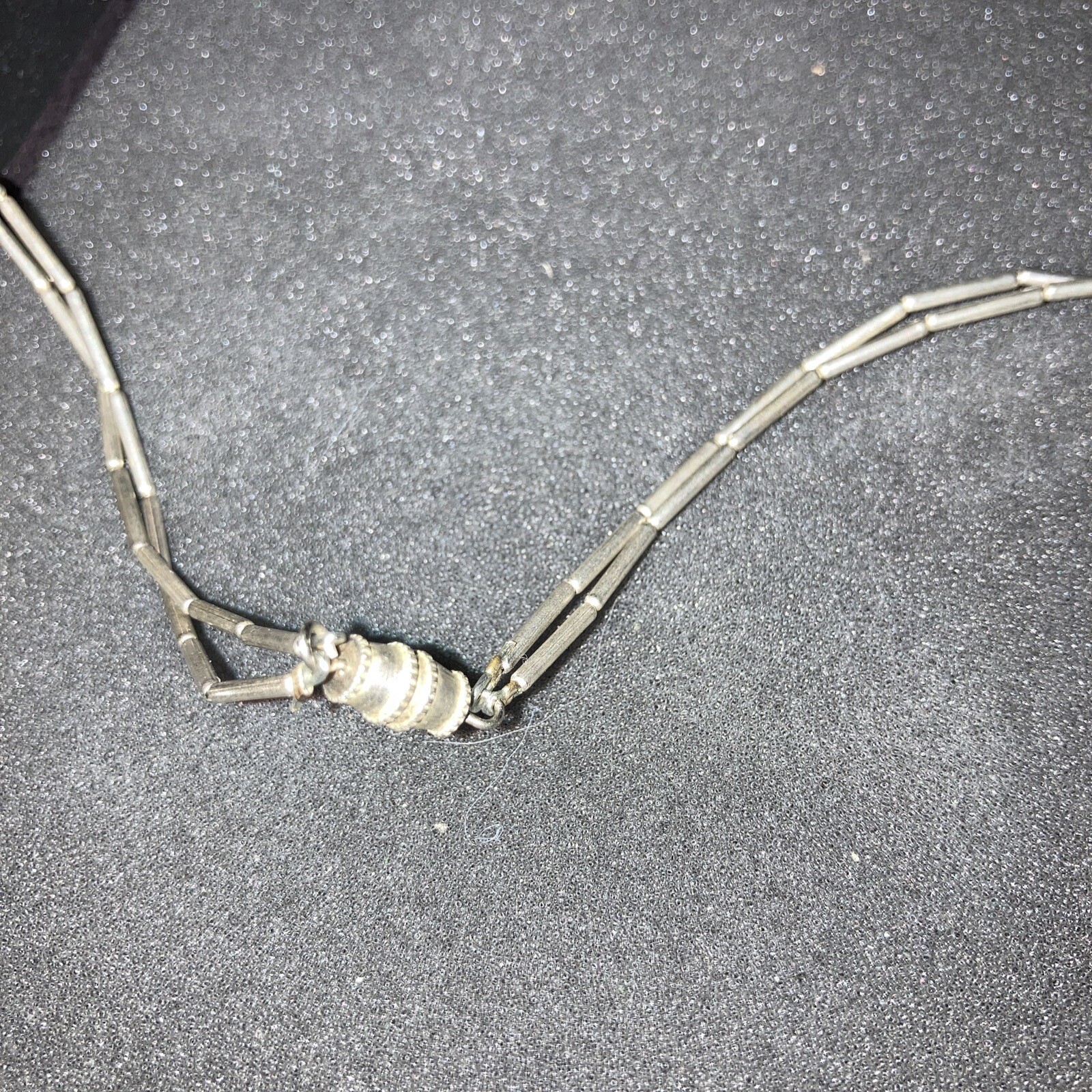 Native American Liquid Silver Figural Pendant Nec… - image 2