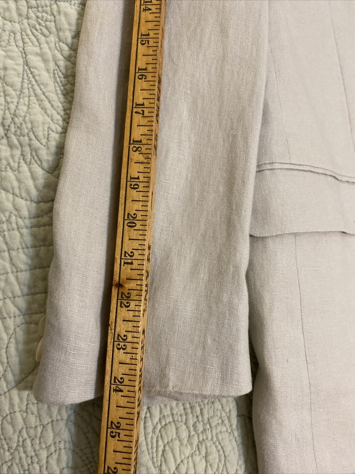 Lauren Ralph Lauren Mens Linen Suit Jacket 52R Blazer Beige Natural