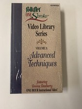 Donna Dewberry FolkArt One Stroke Advanced Techniques VHS Video Library NEW