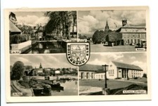 uralte AK Boizenburg/Elbe Am Wall Am Hafen Rathaus Kulturhaus  //47