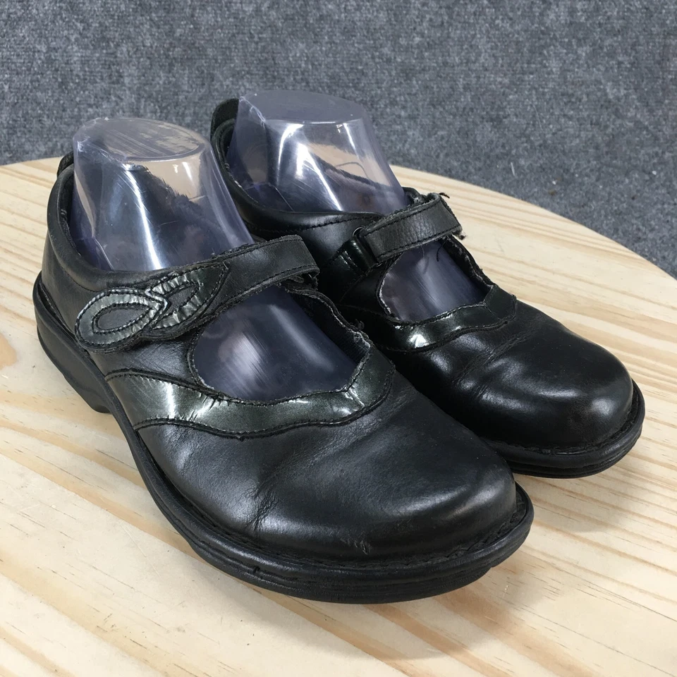 PW Minor Shoes Womens 8 W Milan Casual Comfort Mary Jane Flats Black Leather - Image 3 of 4
