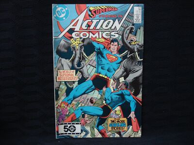ACTION COMICS #572 THE WORLD OF SUPERMAN MASQUERADERS! OCT 1985