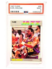 1987 Fleer Karl Malone #68 PSA 9 Mint HOF