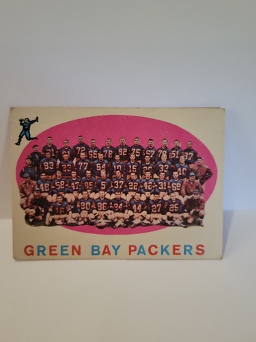 Green Bay Packers [Checklist Back] #46 1959 Topps card