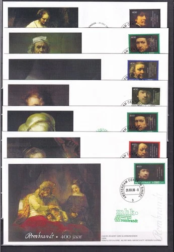 [G191798] Art Rembrandt Netherlands Nice Lot First Day Covers UNG