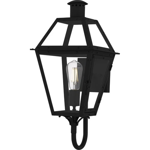 Quoizel RO8410 Rue De Royal 21" Tall Outdoor Wall Sconce - Black - Picture 1 of 12