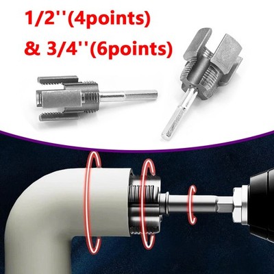 Integrated Internal & External Pipe ThreadingTool, PVC Pipe Threader Kit S+L