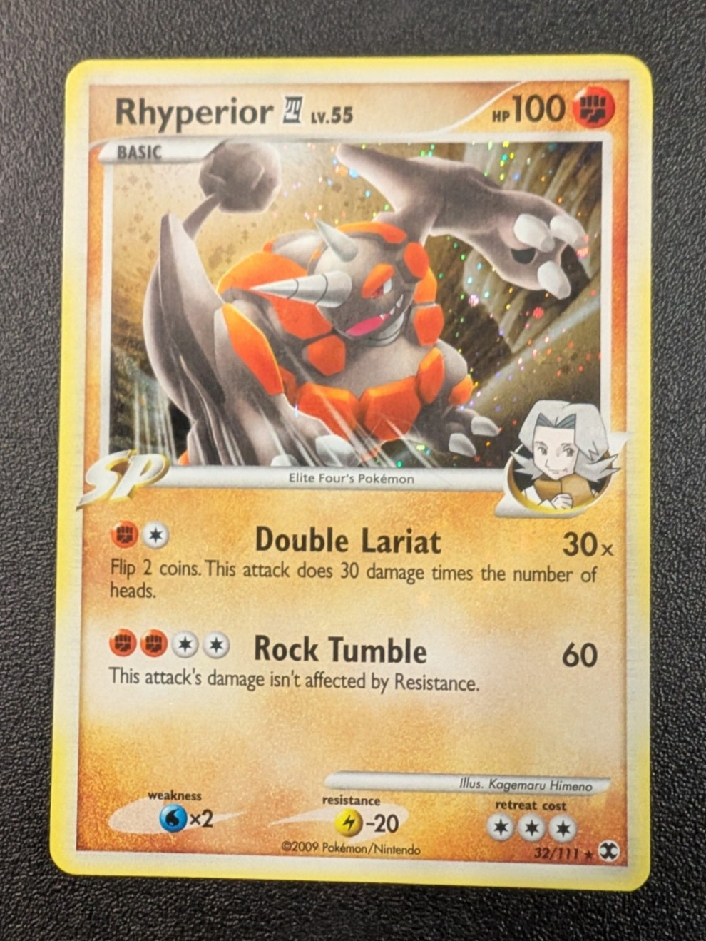 Rhyperior - 32/111 - Pokemon Rising Rivals Holo Card HP/DMG
