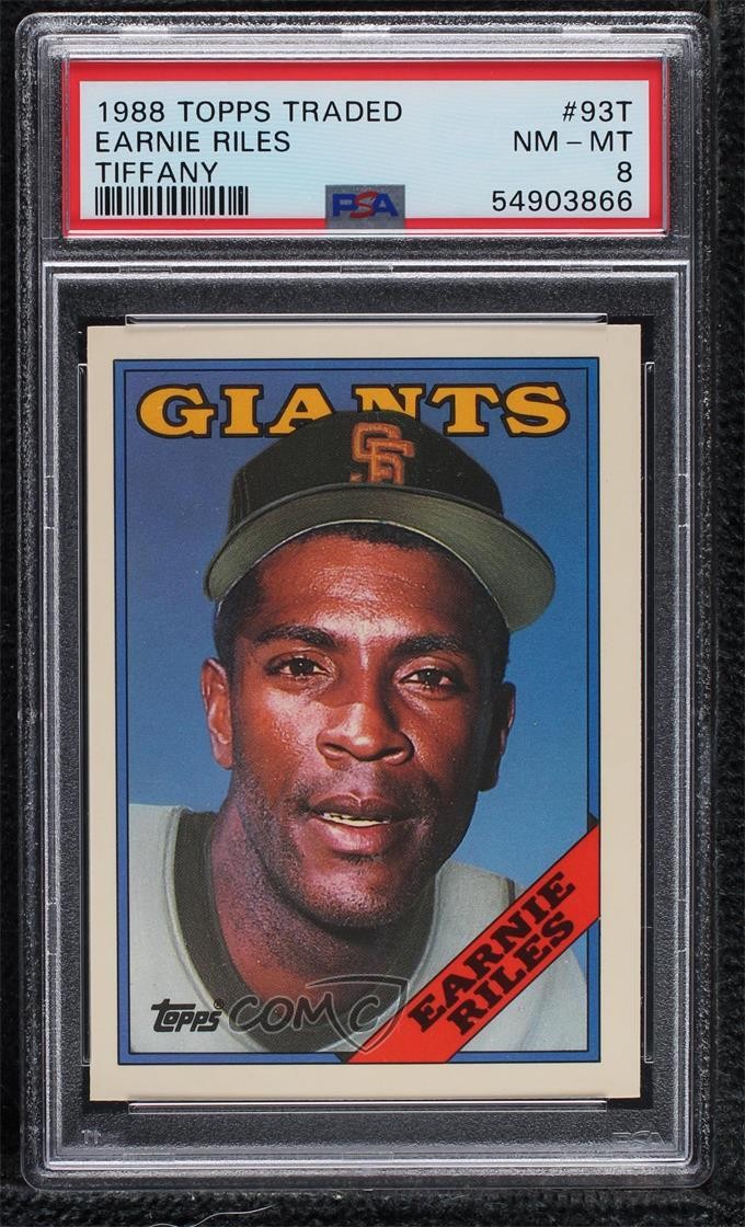 1988 Topps TOPPS TRADED TIFFANY #93T Earnie Riles front