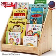 Montessori Bookshelf for Toddler, Kids Wooden 5-Tier