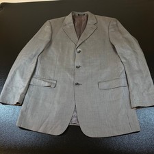 Stafford Executive Sport Coat Mens 42 Long Brown Silk Wool Houndstooth Blazer
