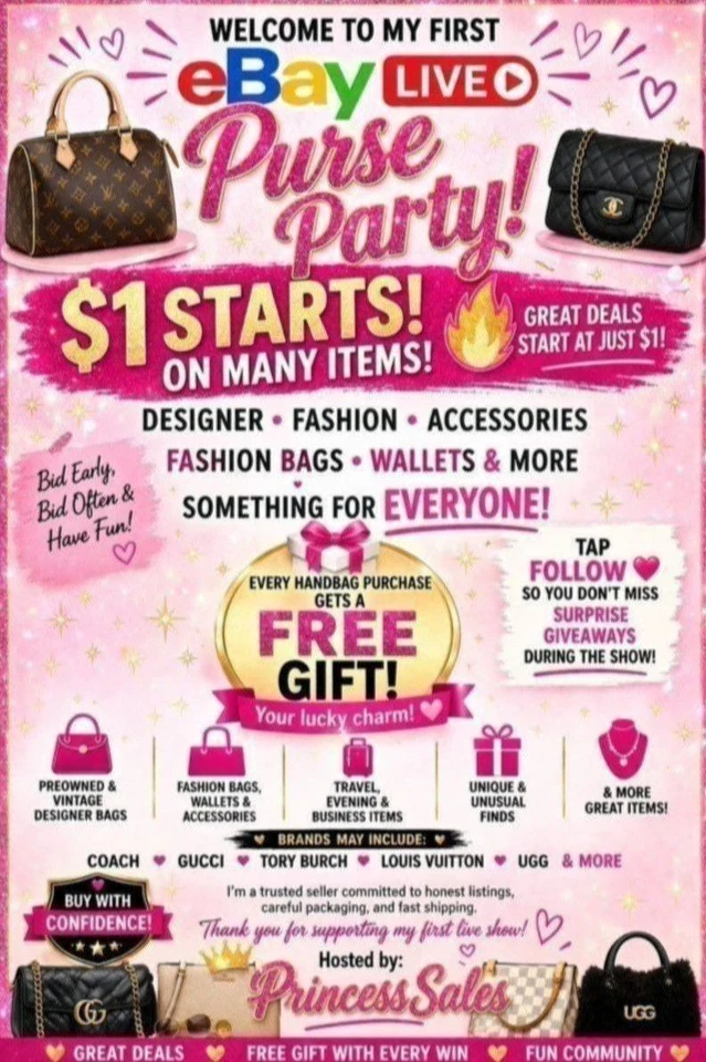Tons of Fun Marathon PURSE PARTY Items Starting $1 & Up