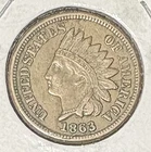 1863 Indian Head Cent, VF++ Condition!