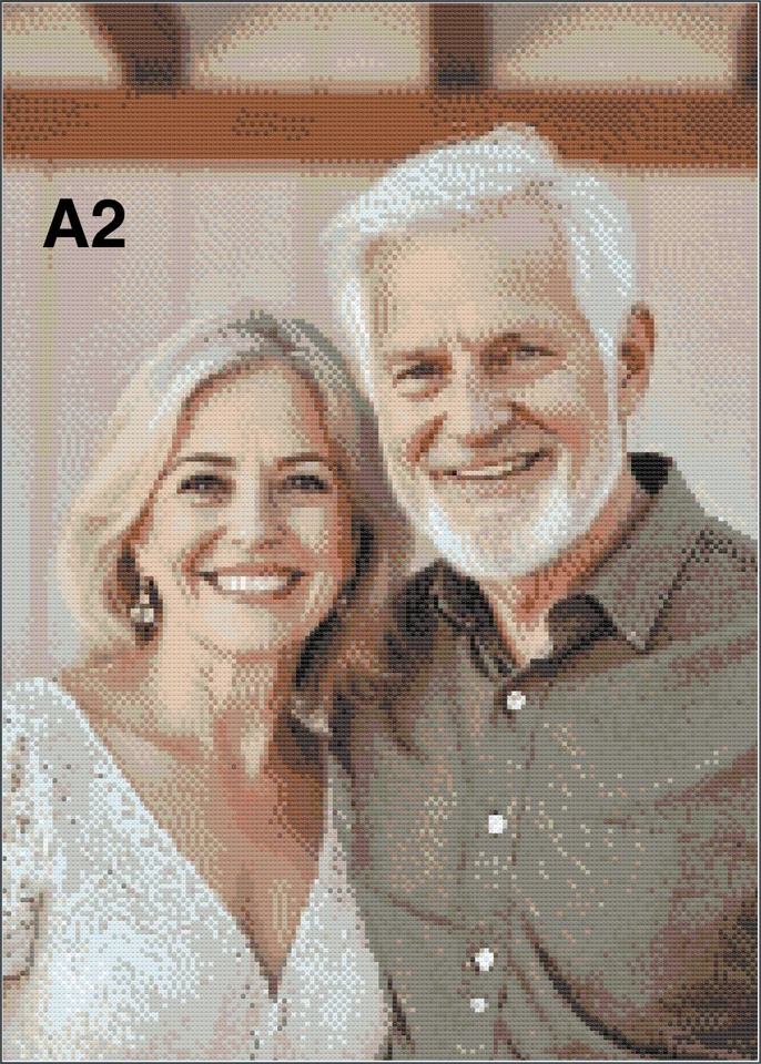 UK made - Delivered in 5 Days Personalised Photo Custom Diamond Painting Art Kit - Image 3 of 4