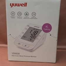 Yuwell Talking Electronic Blood Pressure Monitor Model YE660E Open Box