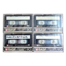 4x BASF Chromdioxid Super II 90 CrO2 Kassette...