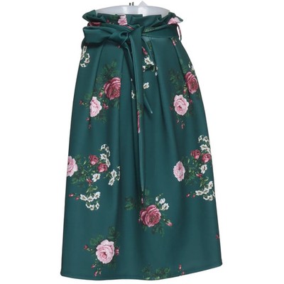 ASOS, Rock, Größe: 36, Grün/Mehrfarbig, Elasthan/Polyester, Blumen, Damen #meV