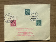 1938 Czechoslovakia Asch Cover w/ Hitler Propaganda Slogan Cancel