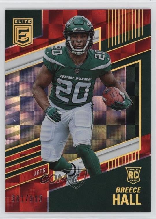 2022 Panini Donruss Elite Rookies Red /399 Breece Hall #108 Rookie RC