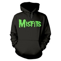 Misfits - Glow Jurek Skull Black Hooded Sweatshirt X-Large