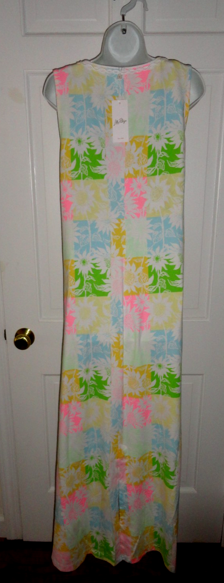 NWT LILLY PULITZER MULTI VIA SUNNY SUNFLOWERS RAINA MAXI DRESS XL