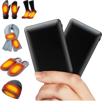 2 PCS Battery Pack for Heated Gloves Socks Slippers Hat Scarves - 5V2A 5000mAh D