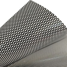 Perforated Black Vinyl Privacy Window Film 50x200cm Car Wrap Sticker