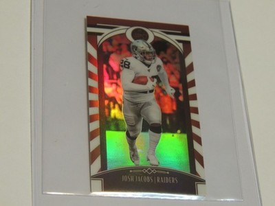 🔥Josh Jacobs 2020 Panini Legacy #43 Mini Ruby 08/75 Las Vegas Raiders Alabama🔥