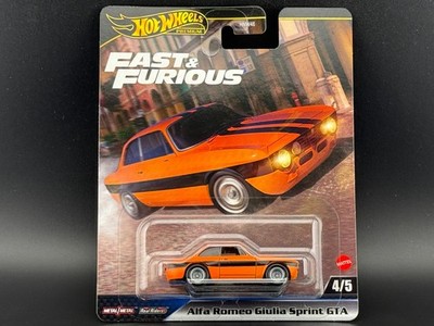 Hot Wheels Alfa Remeo Giulia Sprint GTA Orange Fast and Furious HNW46-956K 1/64