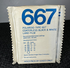NOS - POLAROID TYPE 667 FILM - 1 Sealed Film Pack - B W Land Pack P240