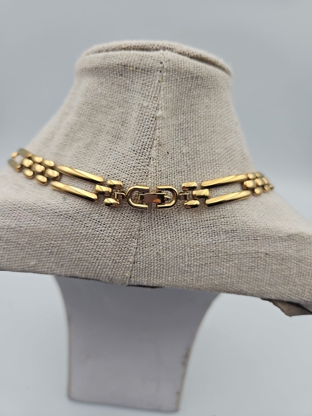 Monet Flat Rectangular Link rectangular Link Gold… - image 3