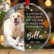 Personalize Dog Photo Ornament Pet Cat Ornament Memorial Christmas Gift Keepsake