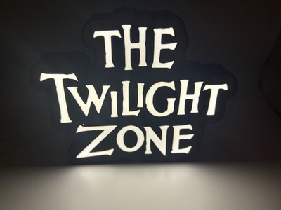 Light Up Twilight Zone  Decoration 3d Printed Sign Extra Large XL 9  Wide
