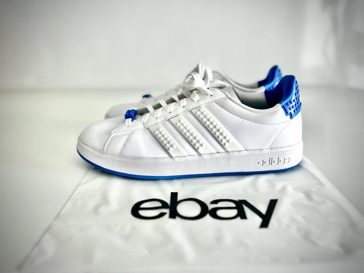 LEGO x adidas Grand Court 2.0 White Shock Blue for Sale