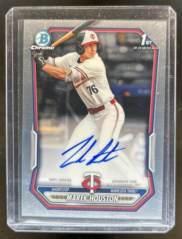 2026 Bowman Marek Houston Chrome Auto Autograph 1st Prospect #CPA-MHO Twins