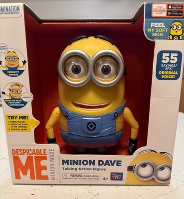 Despicable Me Minion Dave Interactive Talking Action Figure 55 sayings NIB