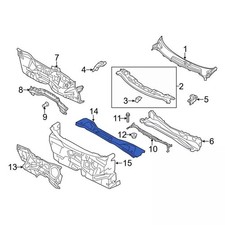 Genuine Ford Cowl Insulator AE8Z-5401492-A